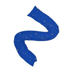 Kissenbezug für Lagerungsschlange 2-Kammer-System (ca. 250 x 35 cm), Farbe Farbe Blau, Mond und Sterne: Centre®Lagerungskissen
